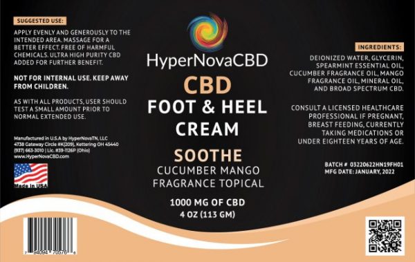 CBD Foot and Heel Cream